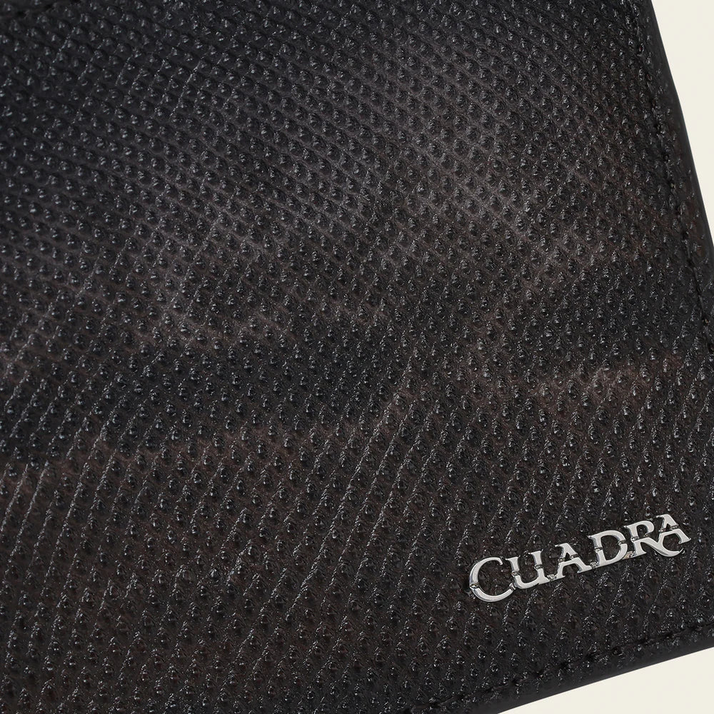 BC030KA - Cuadra brown carunga skin bi fold wallet for men