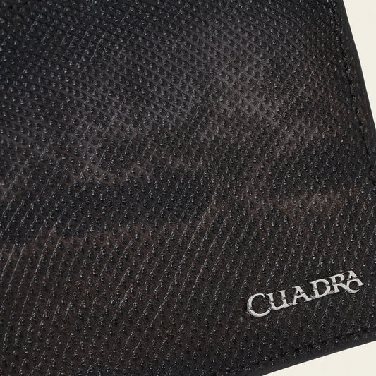 BC030KA - Cuadra brown carunga skin bi fold wallet for men