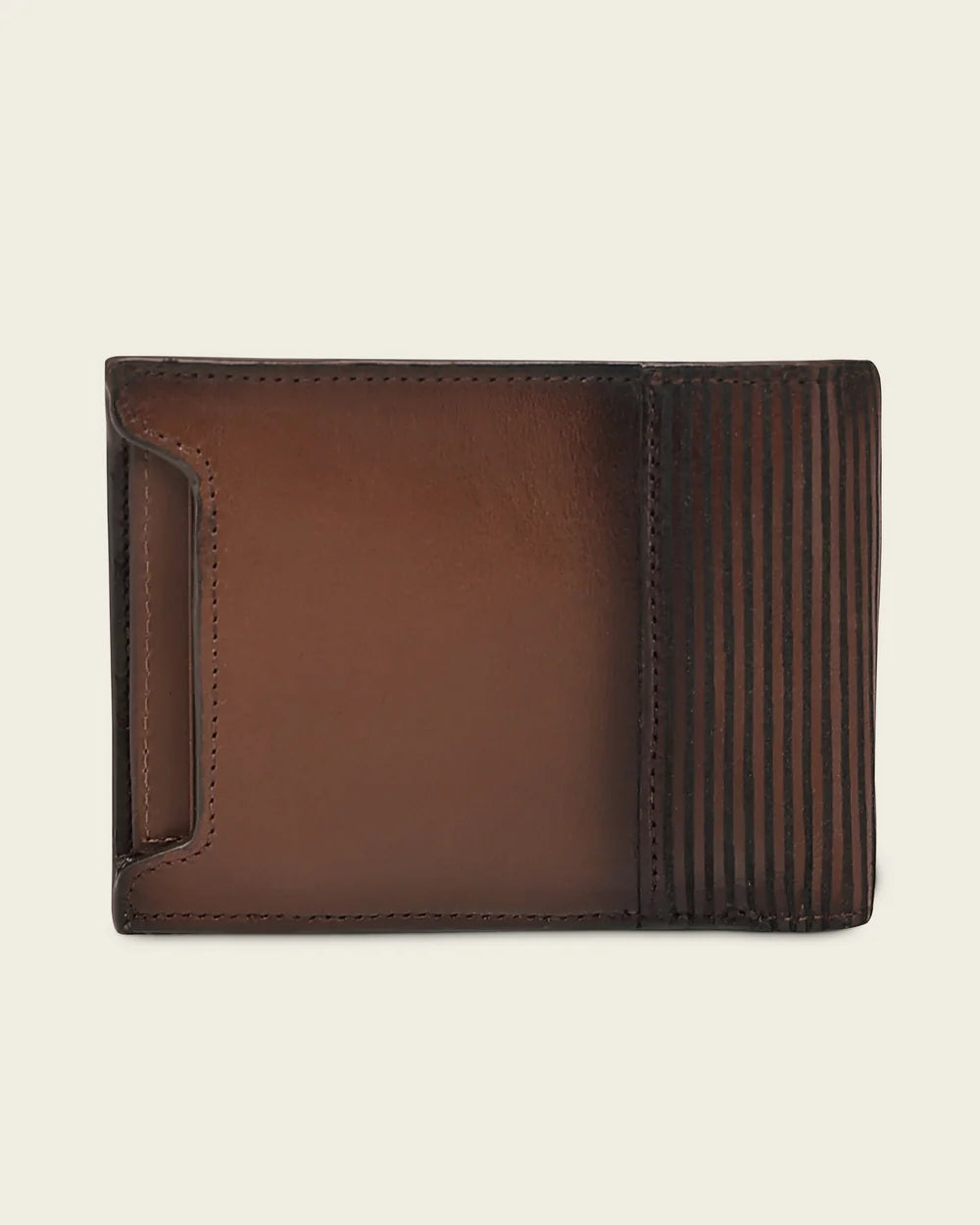 BC047AL - Cuadra honey alligator leather bi fold wallet for men