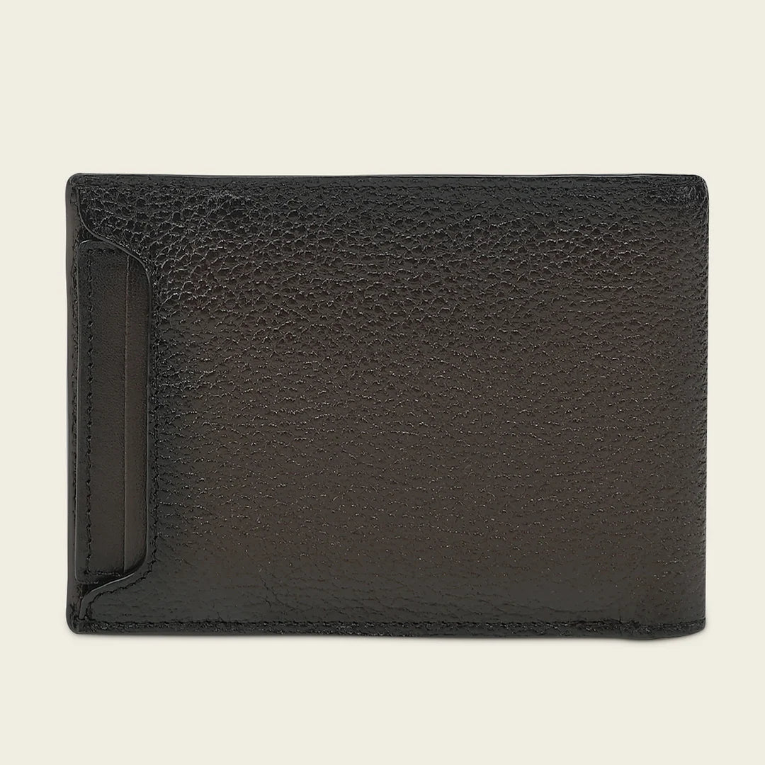 BC058AL - Cuadra brown alligator leather bi fold wallet for men