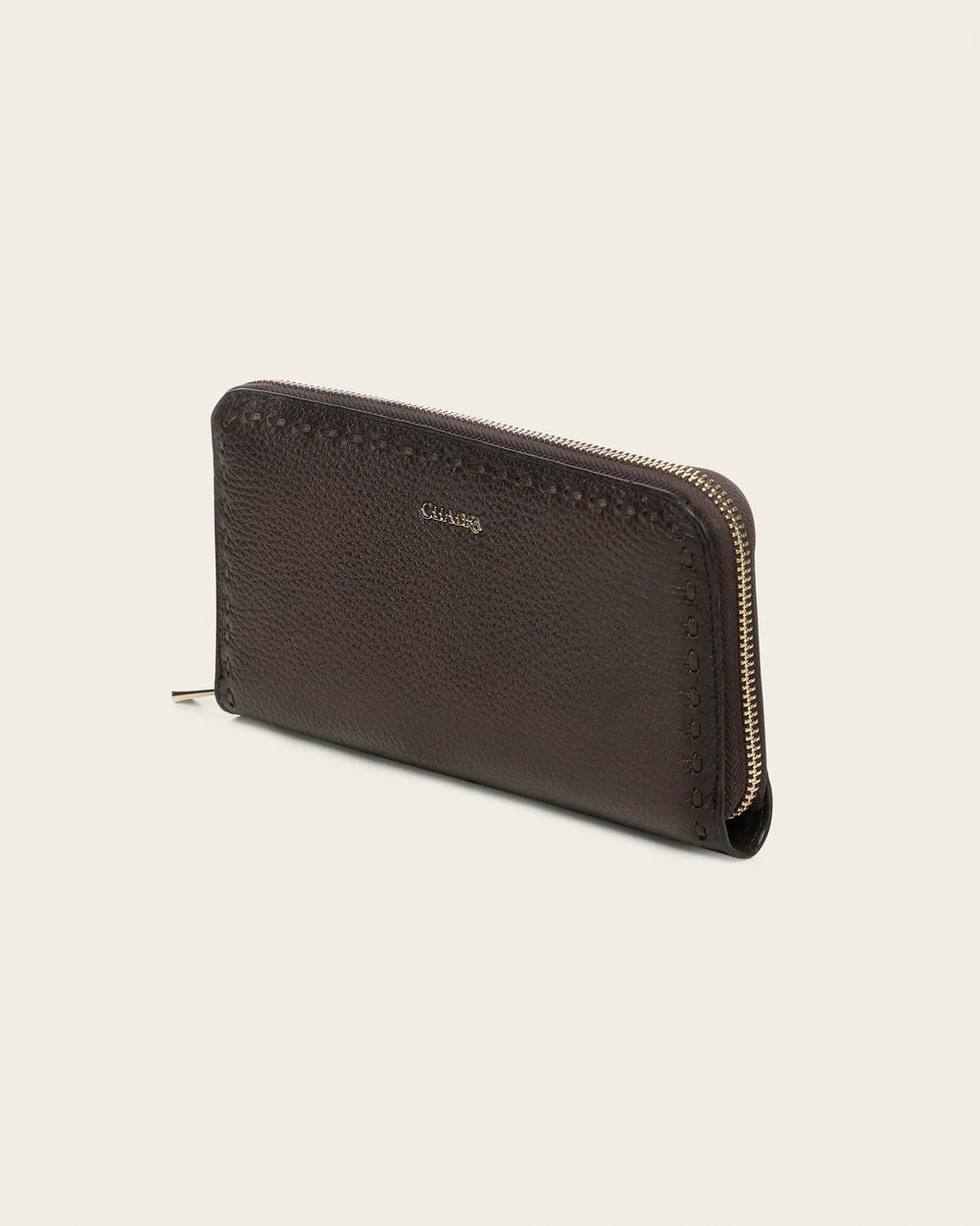 BD211VE - Cuadra Honey Fashion Zip-Around Deer Leather Wallet for Women