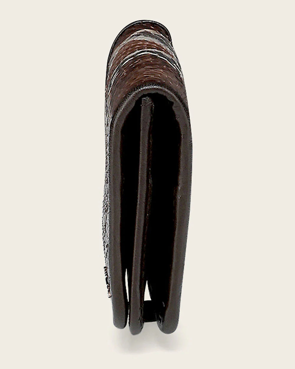 BD248PH - Cuadra brown casual fashion python skin trifold wallet for woman