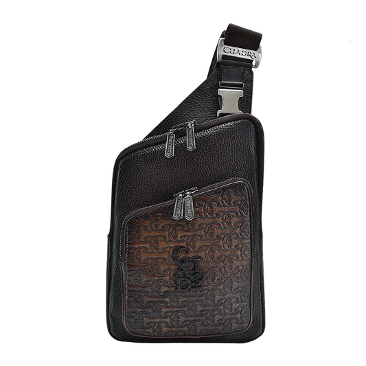 BOC21RS - Cuadra chocolate casual fashion cowhide crossbody messenger for men / women