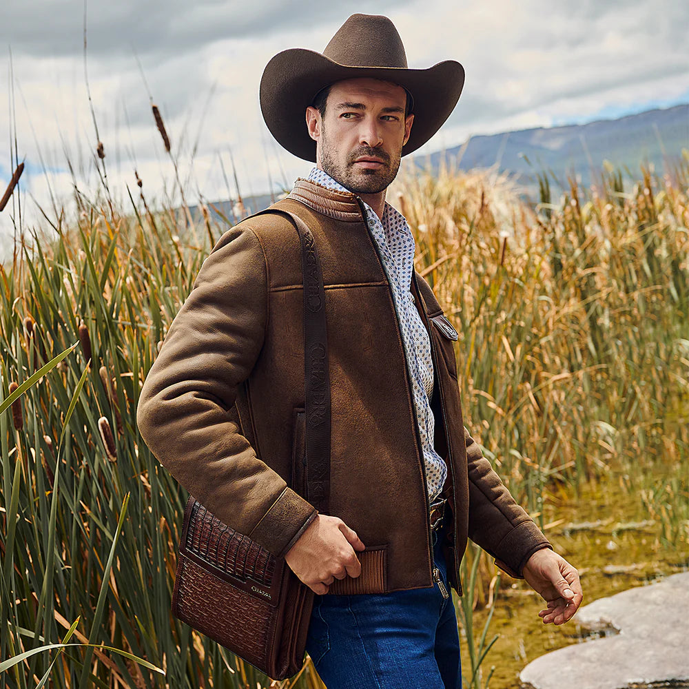 BOC23FC - Cuadra honey casual fuscus crossbody messenger bag for men / women