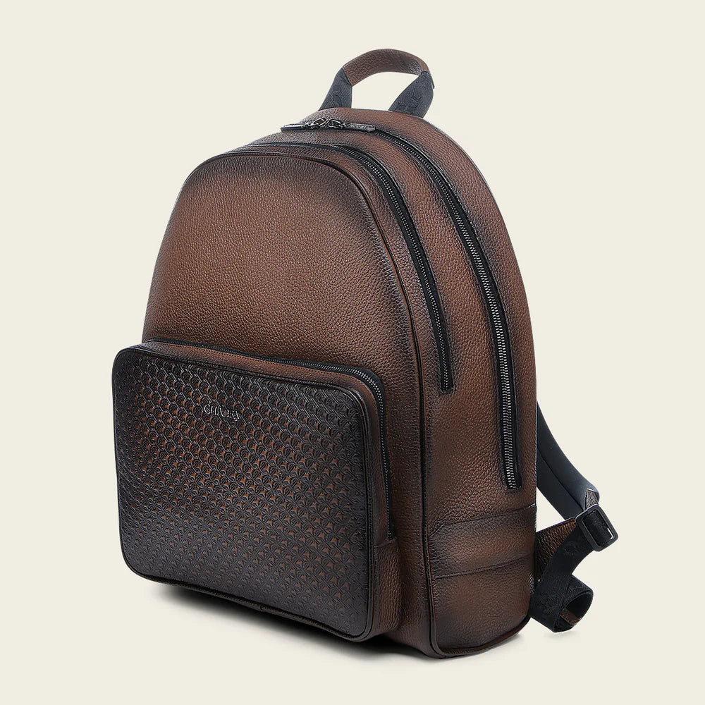 BOC29RS - Cuadra honey casual fashion cowhide backpack for men / women