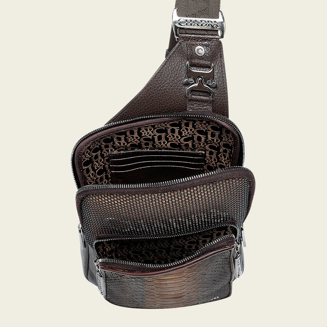 BOC32PH - Cuadra brown casual fashion python bag for men / women