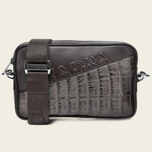 BOC34AL - Cuadra brown alligator leather bag