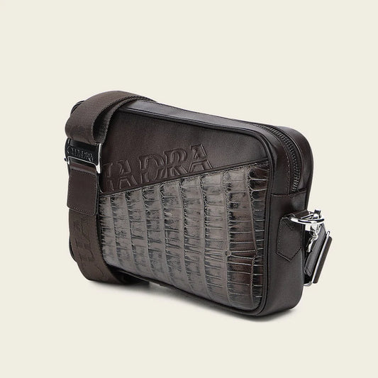 BOC34AL - Cuadra brown alligator leather bag