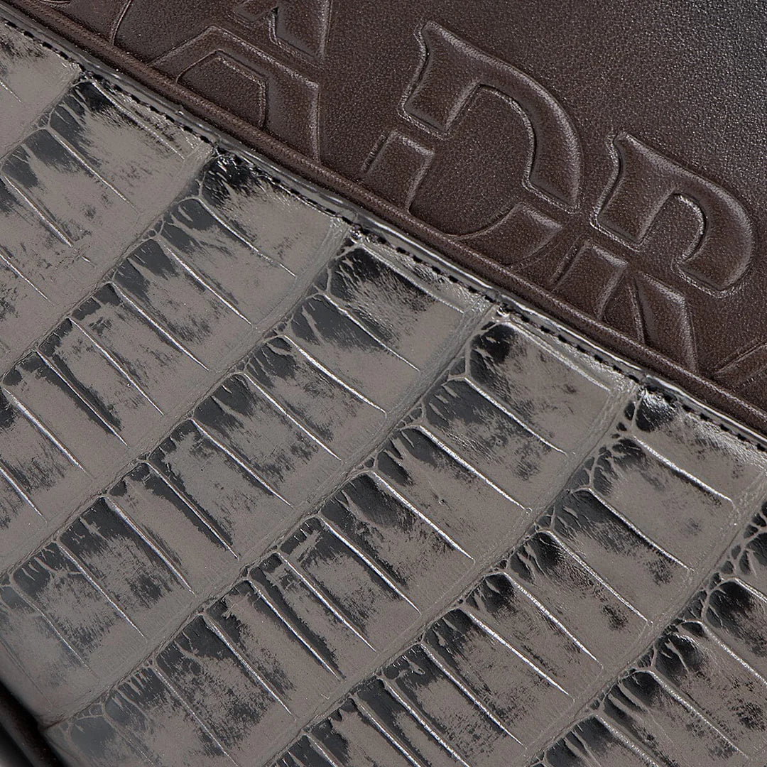 BOC34AL - Cuadra brown alligator leather bag