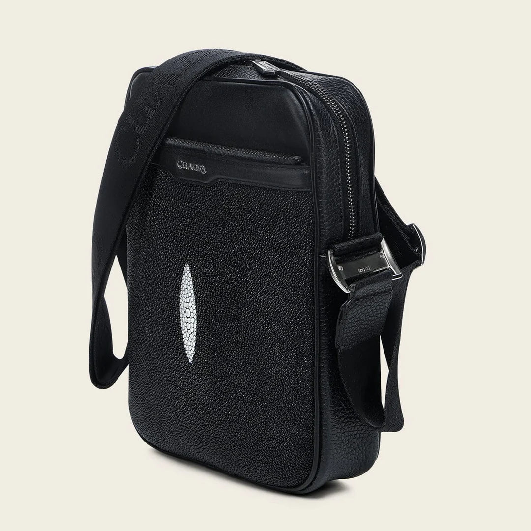 BOC38MA - Cuadra black casual fashion stingray crossbody bag for men