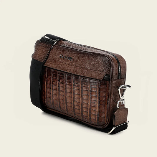 BOC45FY - Cuadra honey casual caiman leather bag for men / women