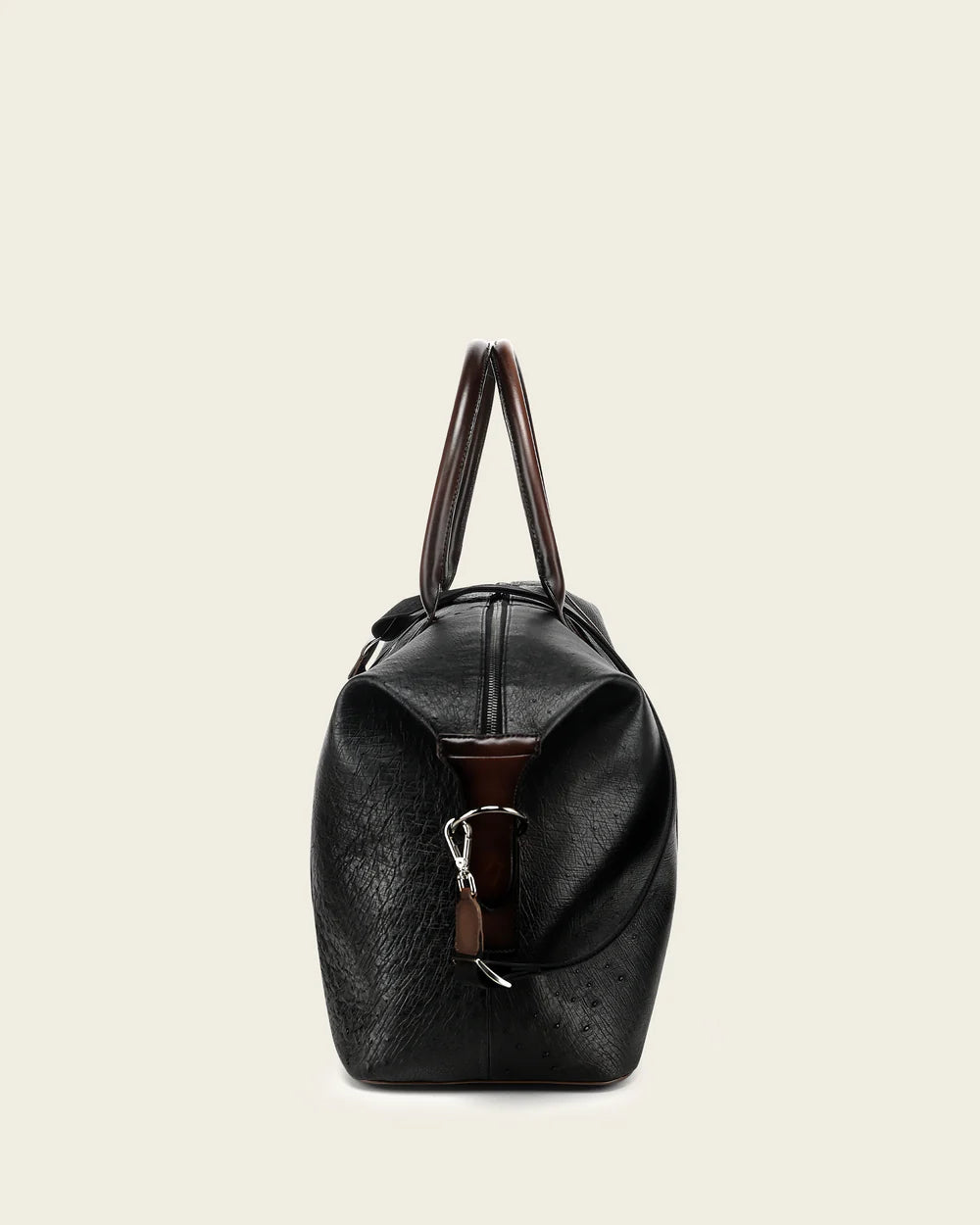 BOC52AV - Cuadra black casual fashion ostrich duffle bag for men / women