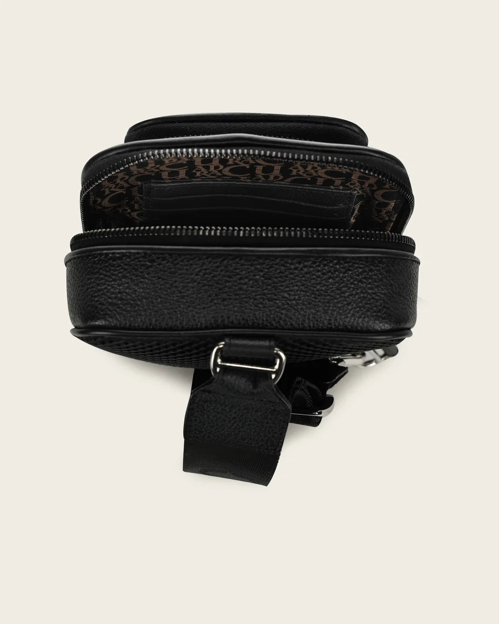 BOC54AP - Cuadra Blue Casual Fashion Ostrich Leg Leather Sling Bag for Men
