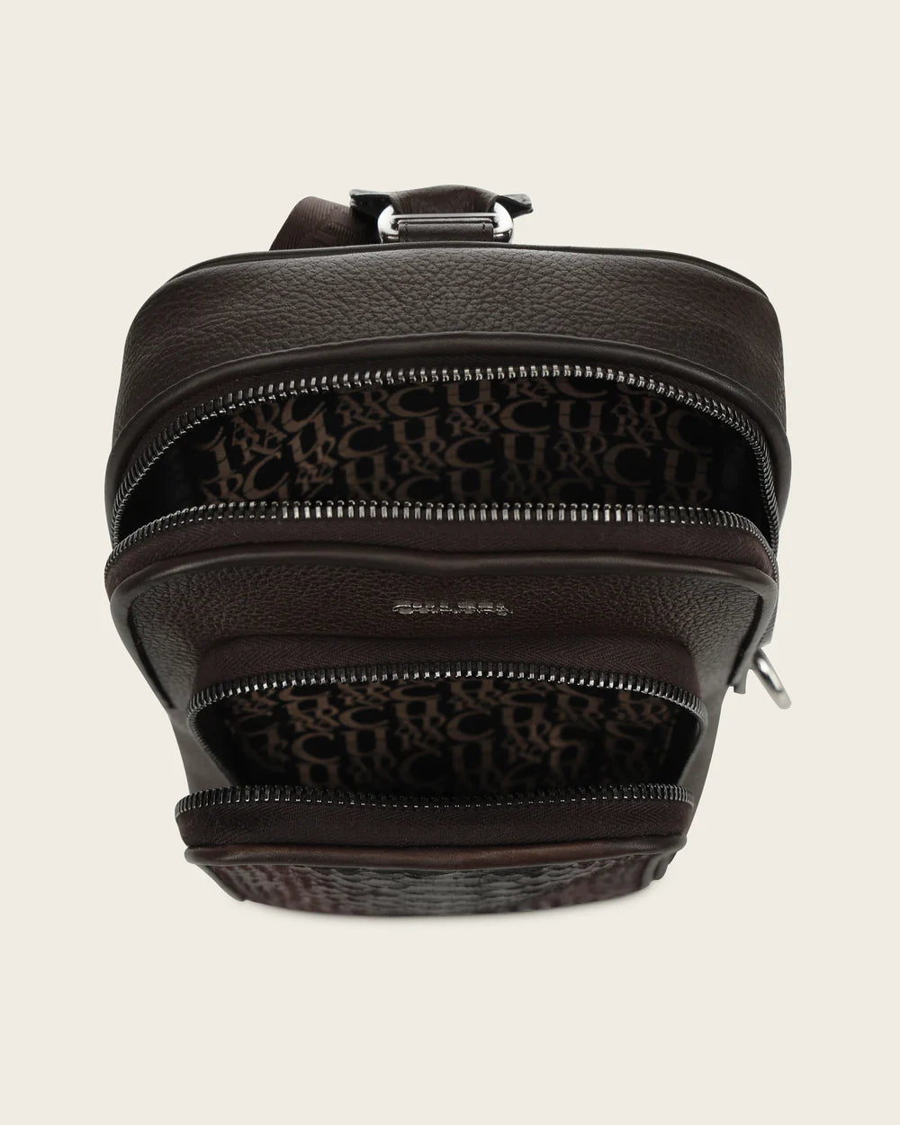 BOC54PH - Cuadra brown casual fashion python crossbody sling bag for men
