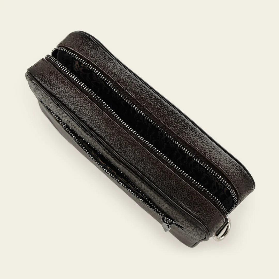 BOC62AL - Cuadra brown alligator leather bag