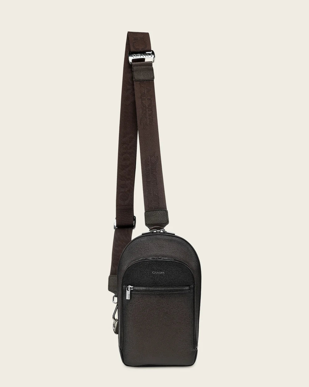 BOC64MA - Cuadra Brown Casual Fashion Stingray Sling Bag for Men