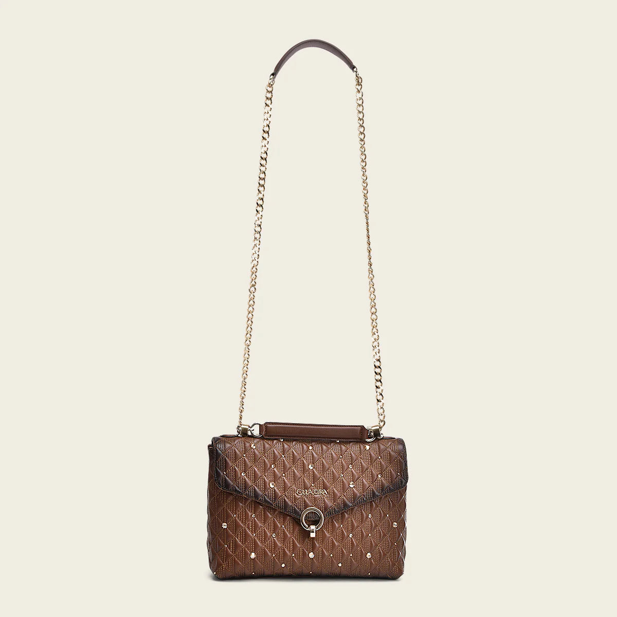 BOD0LRS - Cuadra Honey Casual Western Cowhide Leather Handles Bag for Women