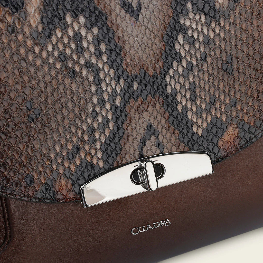 BOD1SPH - Cuadra brown casual fashion python handbag for women
