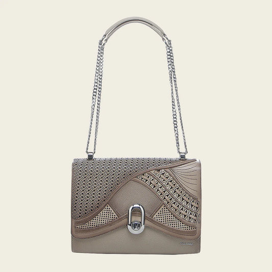 BOD2ORS - Cuadra beige fashion leather tote bag for women