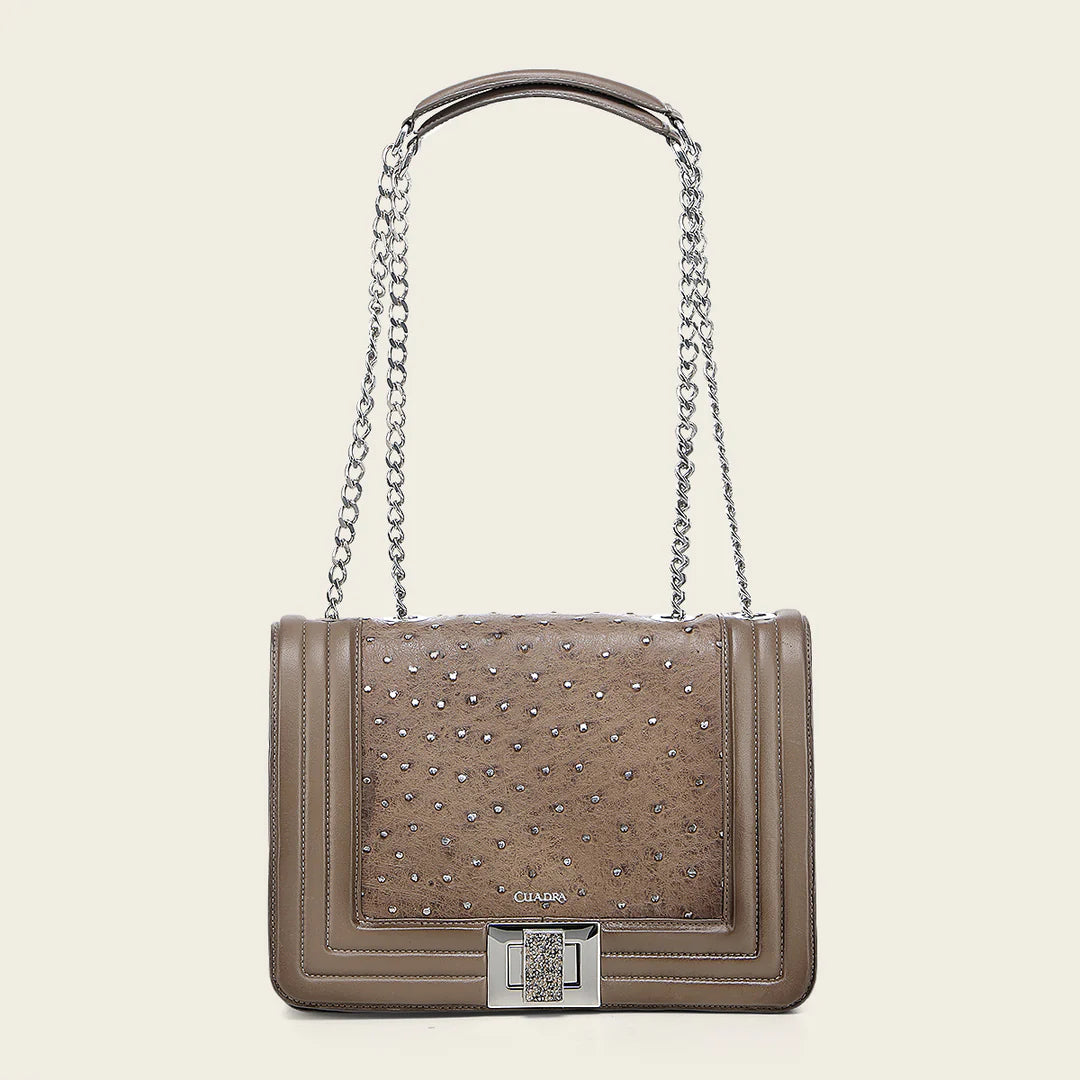 BOD3EA1 - Cuadra beige fashion ostrich leather tote bag for women
