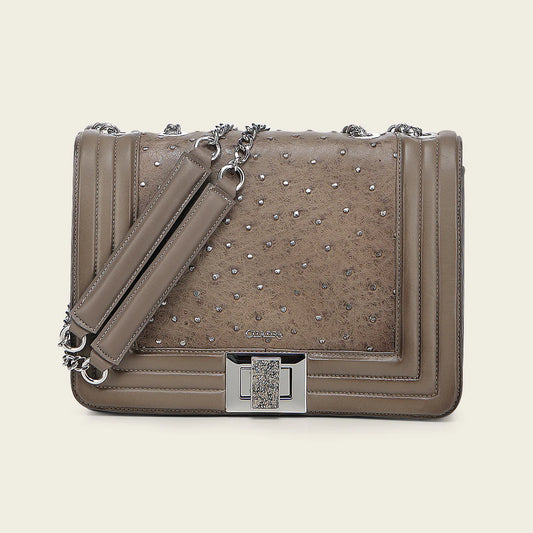 BOD3EA1 - Cuadra beige fashion ostrich leather tote bag for women