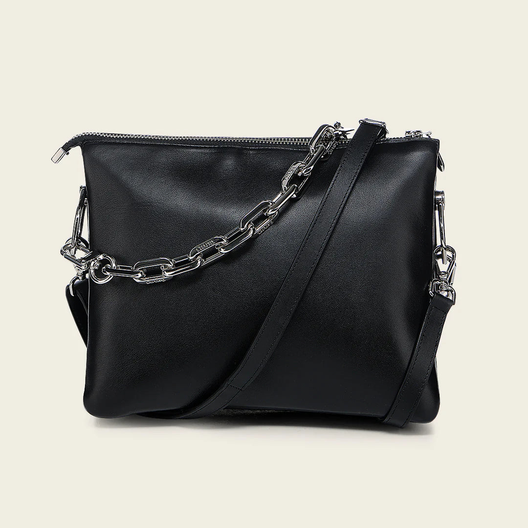 BOD3JBO - Cuadra Black Dress Fashion Leather Purse for Women