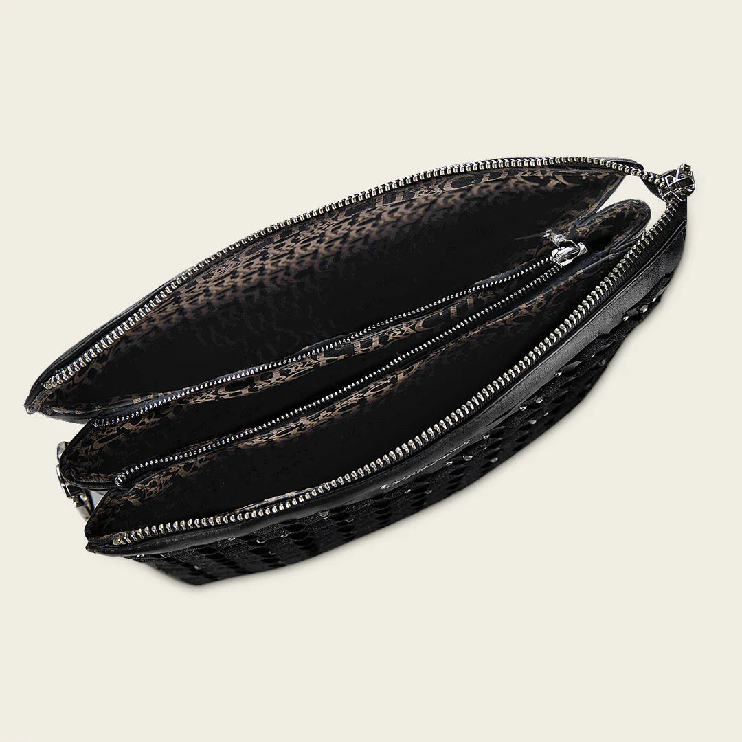 BOD3JBO - Cuadra Black Dress Fashion Leather Purse for Women