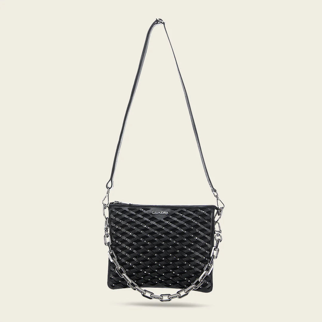 BOD3JBO - Cuadra Black Dress Fashion Leather Purse for Women