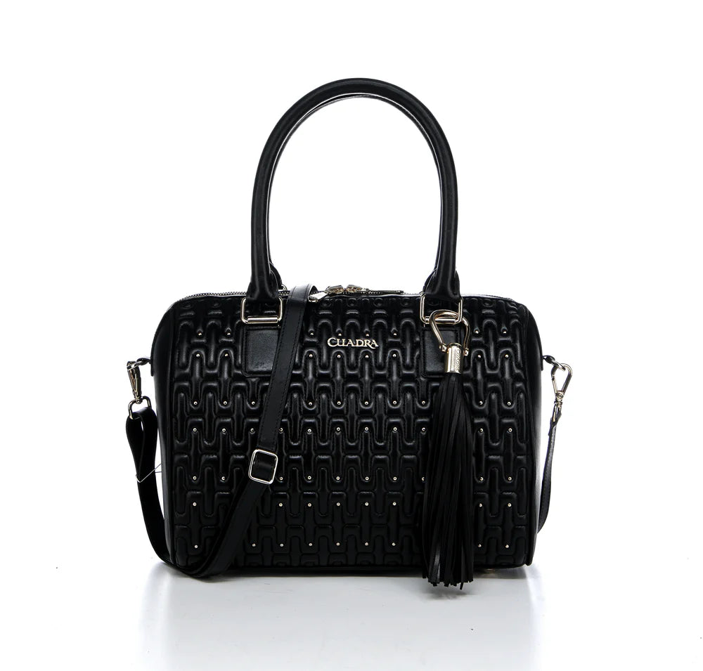 BOD3KBO - Cuadra black dress fashion leather purse for women