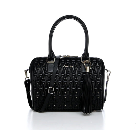 BOD3KBO - Cuadra black dress fashion leather purse for women