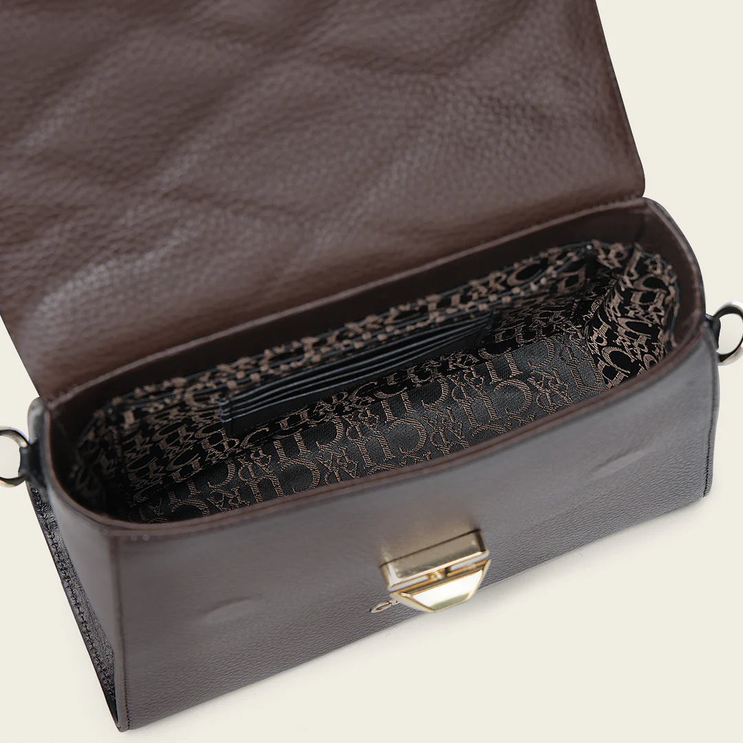 BOD3LMA - Cuadra black dress fashion stingray leather purse for women