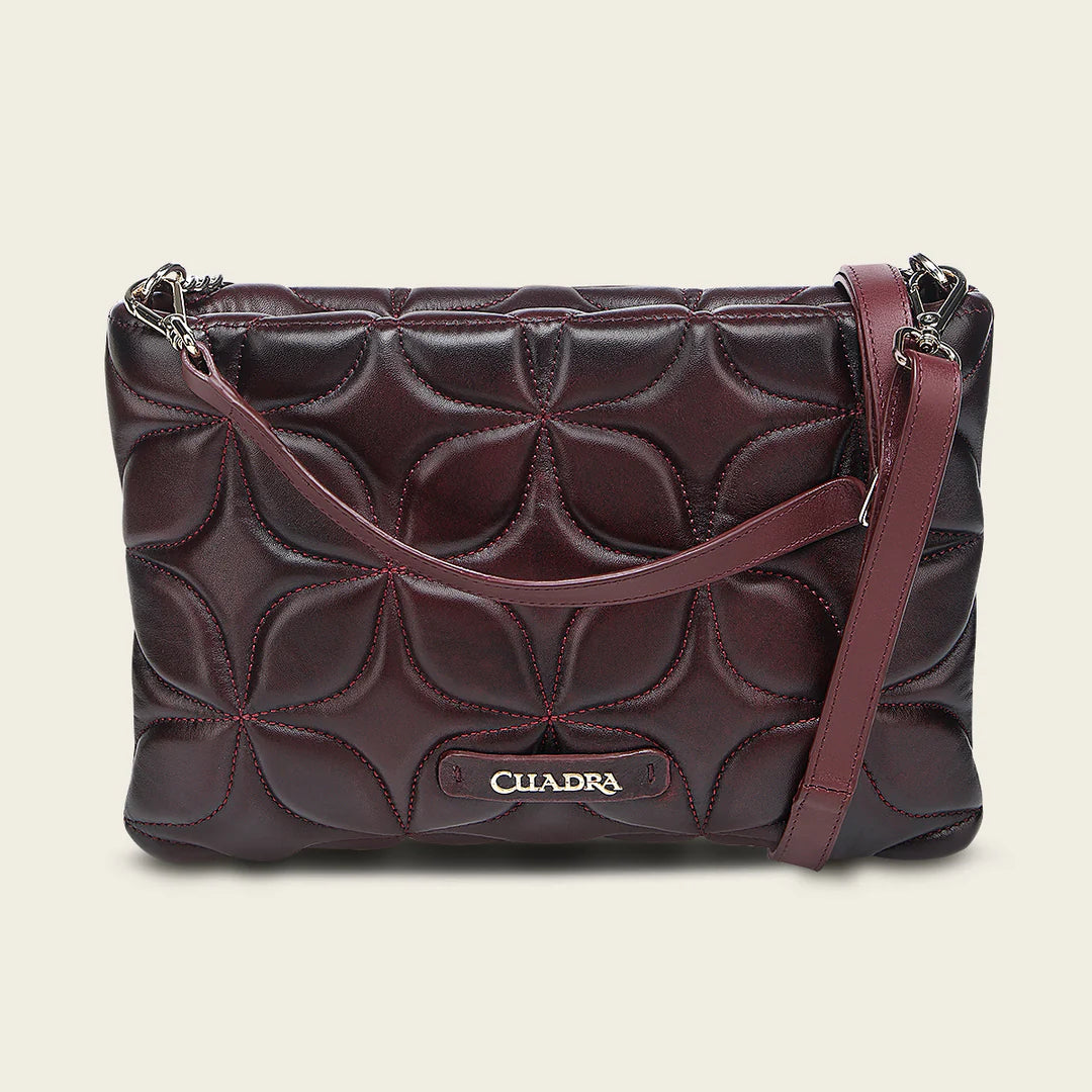 BOD3NPM - Cuadra wine dress fashion python skin purse for women