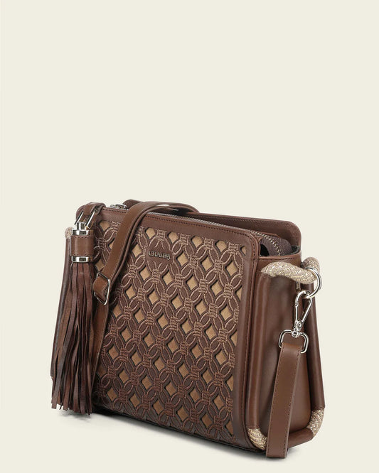 BOD3WRS - Cuadra Honey Dress Fashion Cowhide Leather Purse for Women