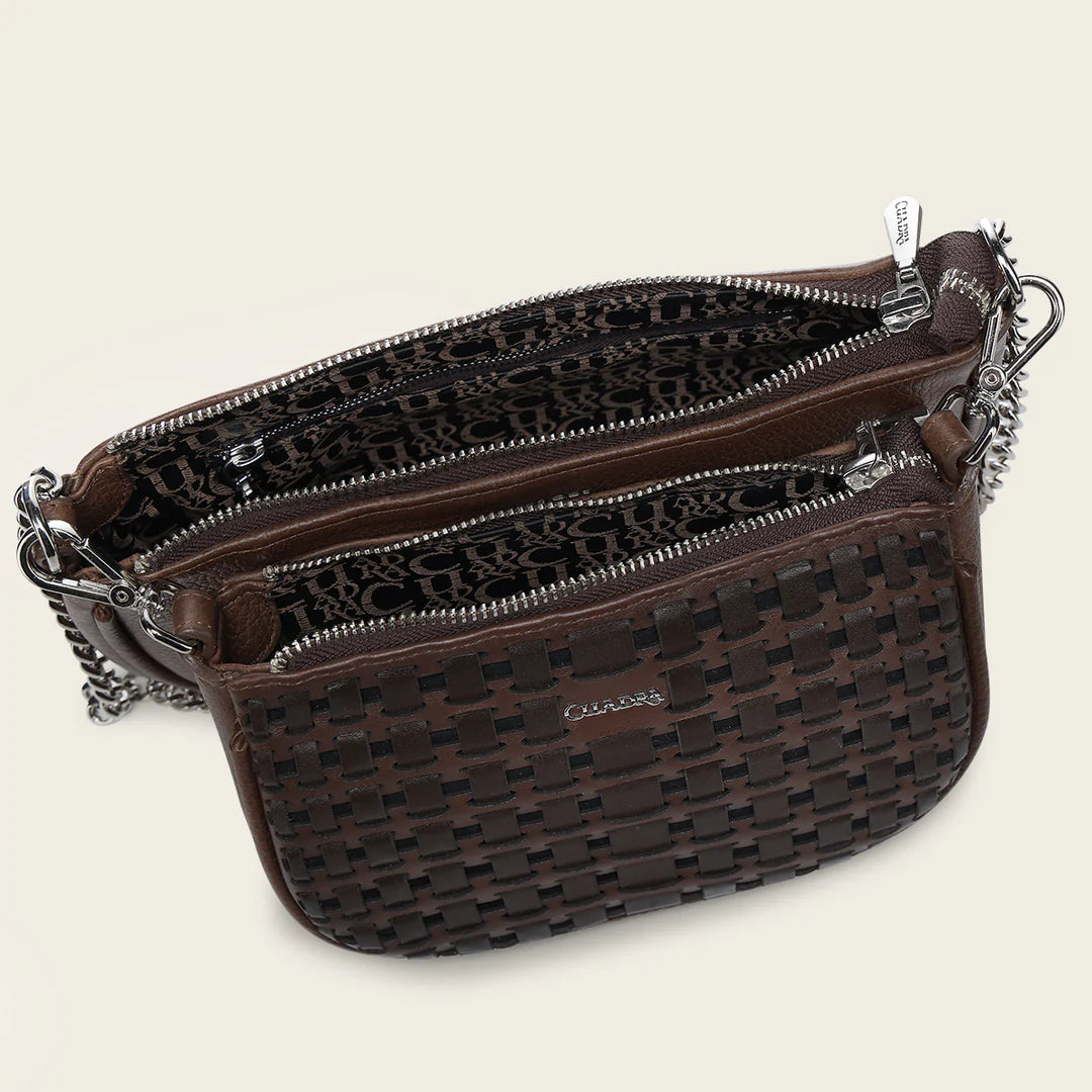 BOD3YRS - Cuadra Brown Casual Fashion Leather Crossbody Bag for Women