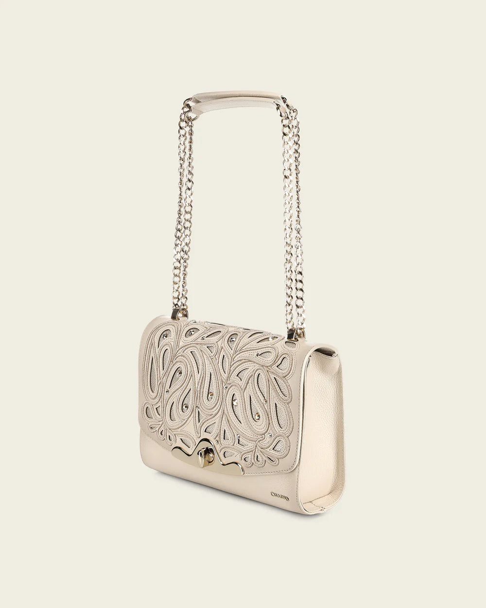 BOD4CRS - Cuadra beige fashion leather tote bag for women