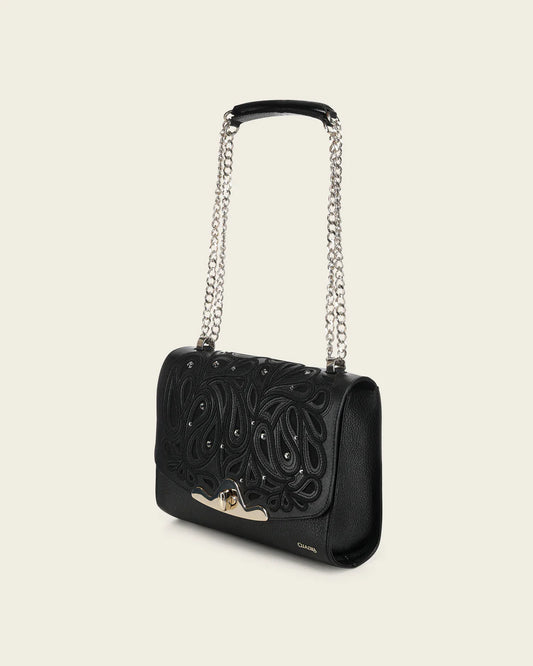 BOD4CRS - Cuadra black fashion leather tote bag for women