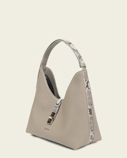 BOD4NPH - Cuadra gray fashion leather tote bag for women