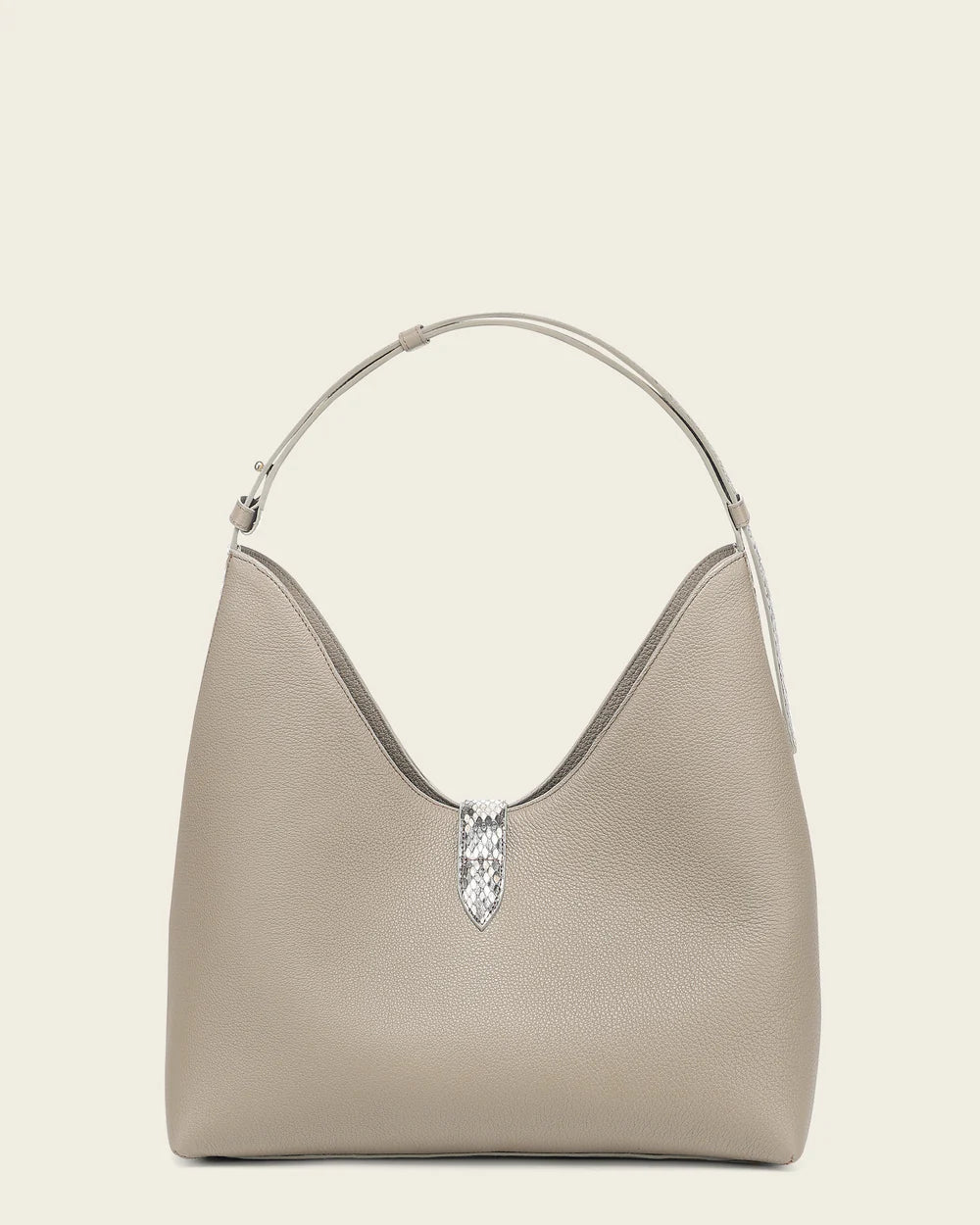 BOD4NPH - Cuadra gray fashion leather tote bag for women