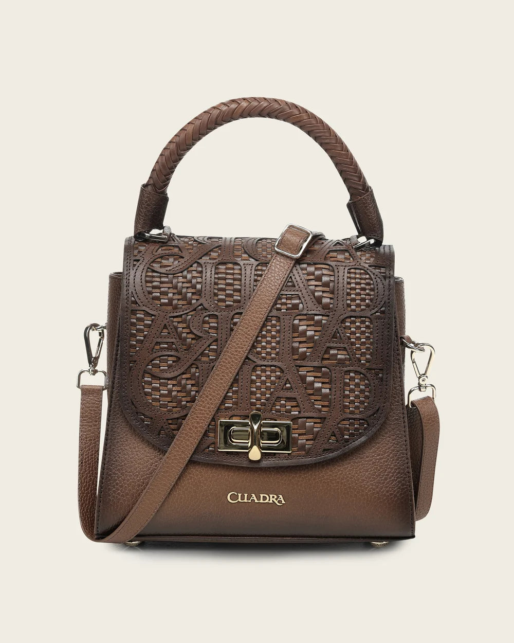 BOD5GRS - Cuadra Honey Casual Fashion Woven Leather Handbag for Women