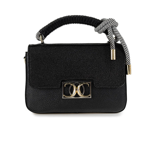 BOD64MA - Cuadra black fashion stingray crossbody bag for women-Kuet.us