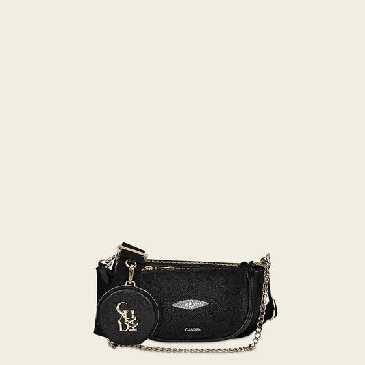 BOD66MA - Cuadra black fashion stingray crossbody bag for women-Kuet.us