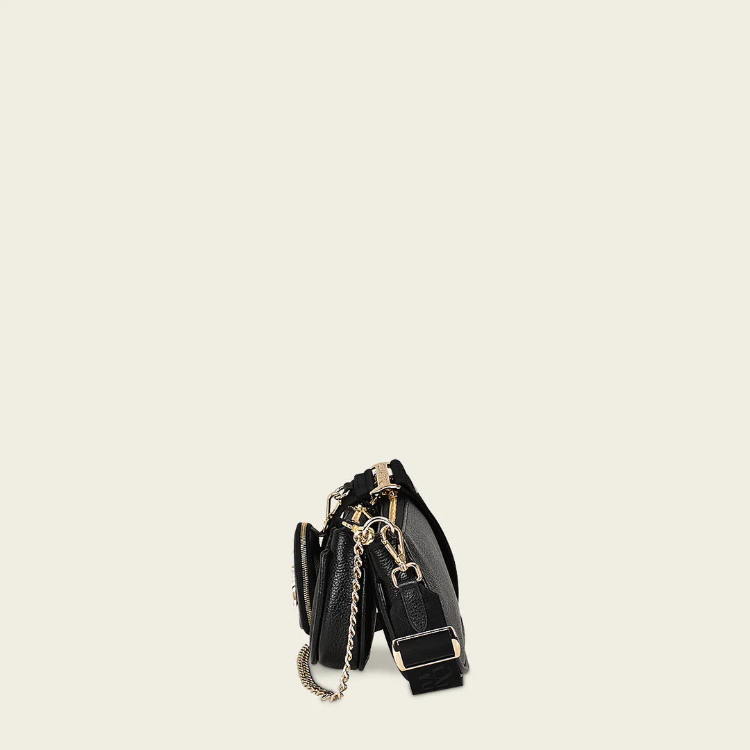 BOD66MA - Cuadra black fashion stingray crossbody bag for women-Kuet.us