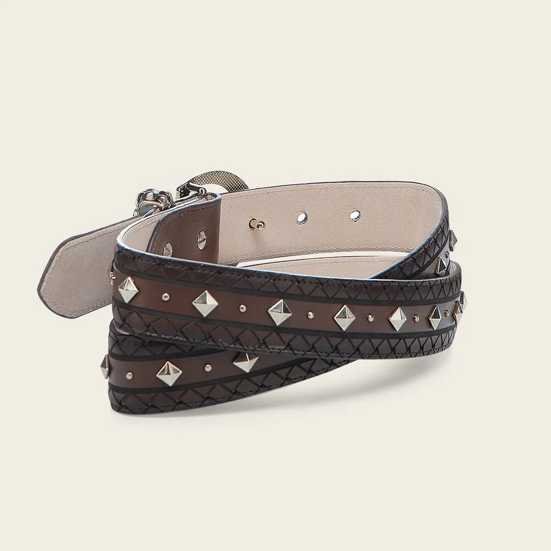 CDA37RS - Cuadra honey western cowgirl cowhide leather belt for women