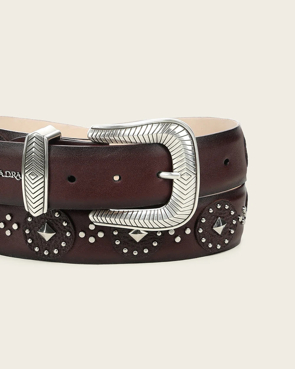 CDA49RS - Cuadra Red Western Cowgirl Cowhide Leather Belt for Women
