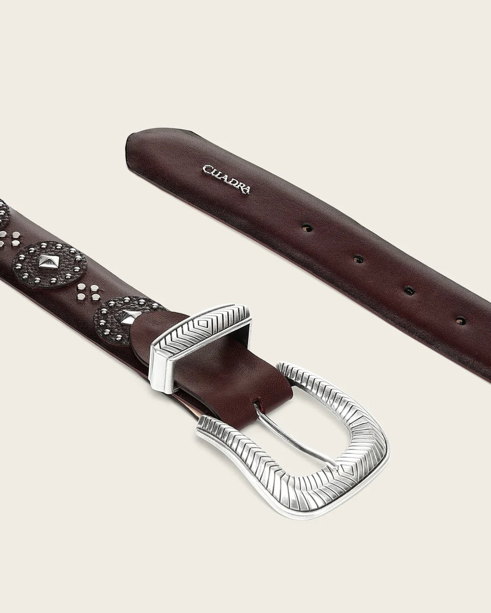 CDA49RS - Cuadra Red Western Cowgirl Cowhide Leather Belt for Women