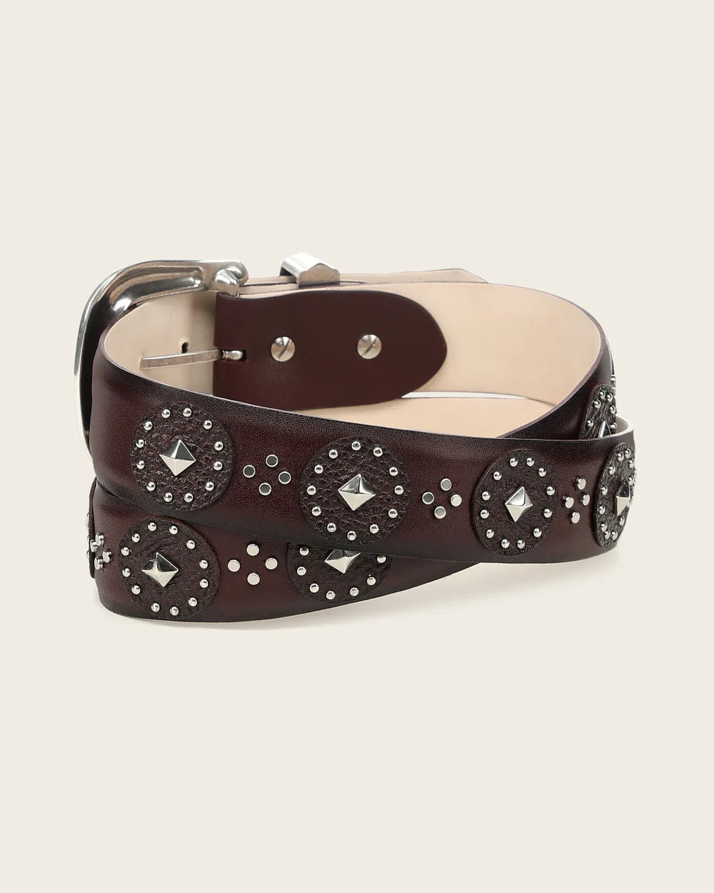 CDA49RS - Cuadra Red Western Cowgirl Cowhide Leather Belt for Women