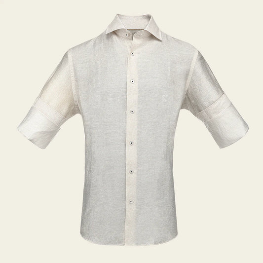 CM04844 - Cuadra Beige Casual Fashion Cotton Shirt for Men