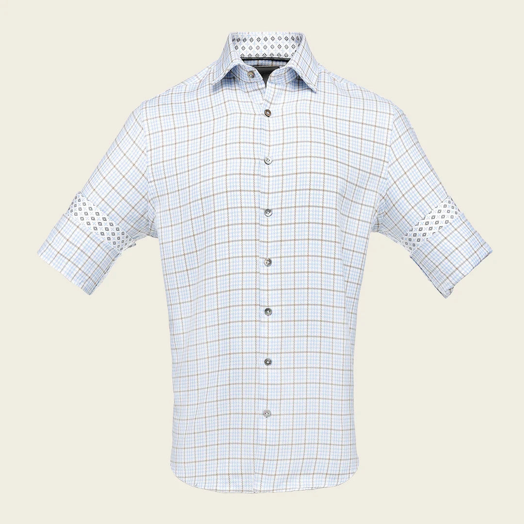 CM0S381 - Cuadra Tan Fashion Western Long Sleeve Cotton Shirt for Men