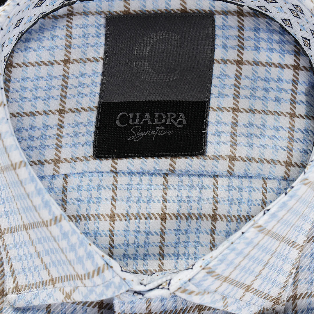 CM0S381 - Cuadra Tan Fashion Western Long Sleeve Cotton Shirt for Men