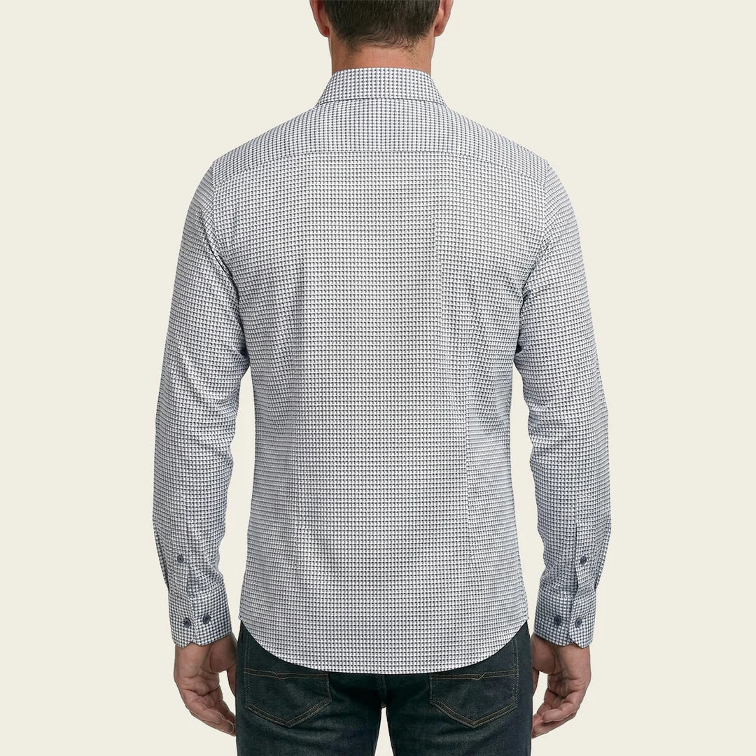 CM0S382- Cuadra Signature navy fashion soft cotton abstract shirt for men